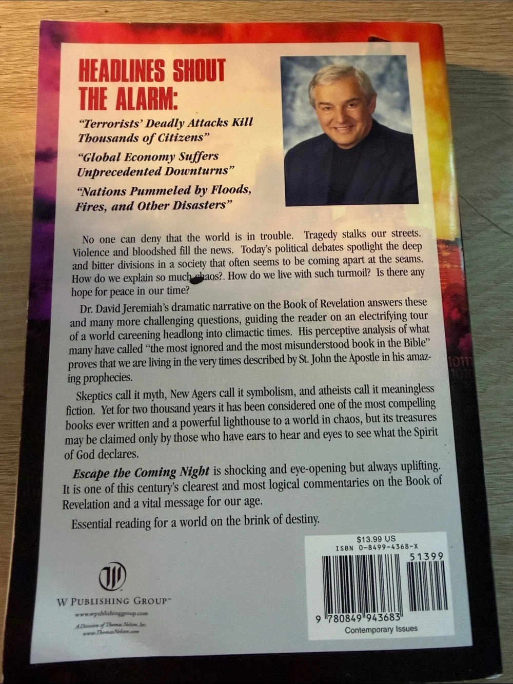 Escape the Coming Night — Red and Orange Illustrated Cover